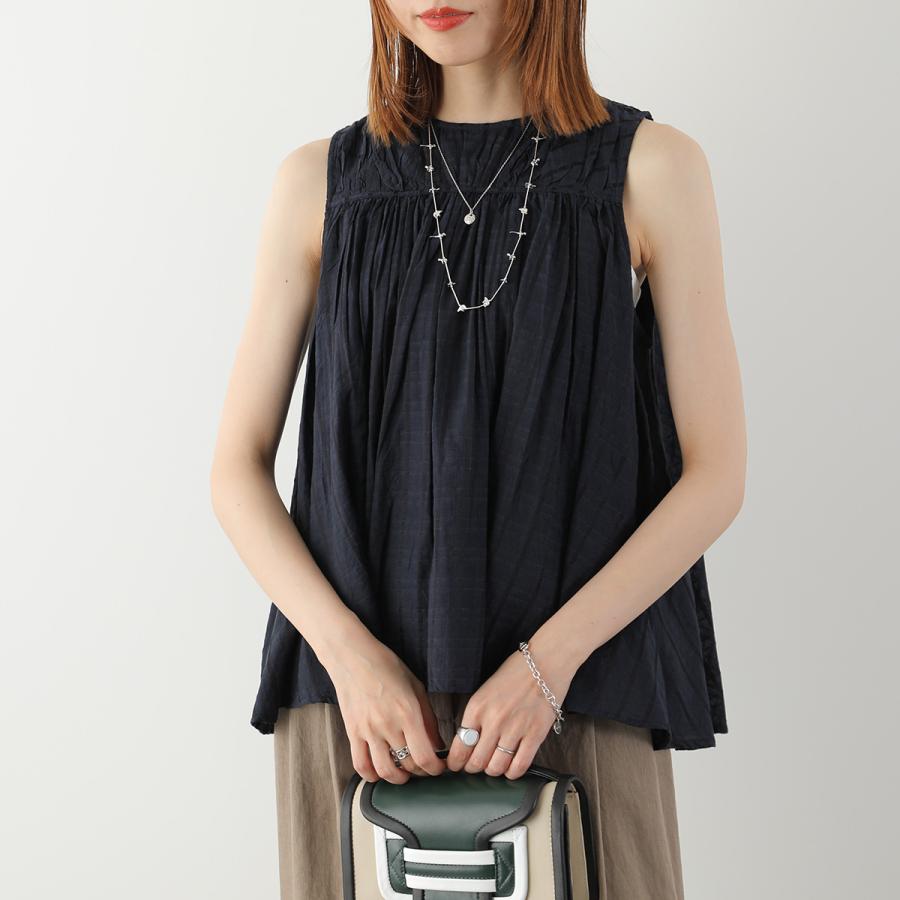 MARILYN MOON マリリンムーン★ドット柄 シースルー ブラウス Marilyn Moon（マリリンムーン） ブラウス sheer check 2way gathered