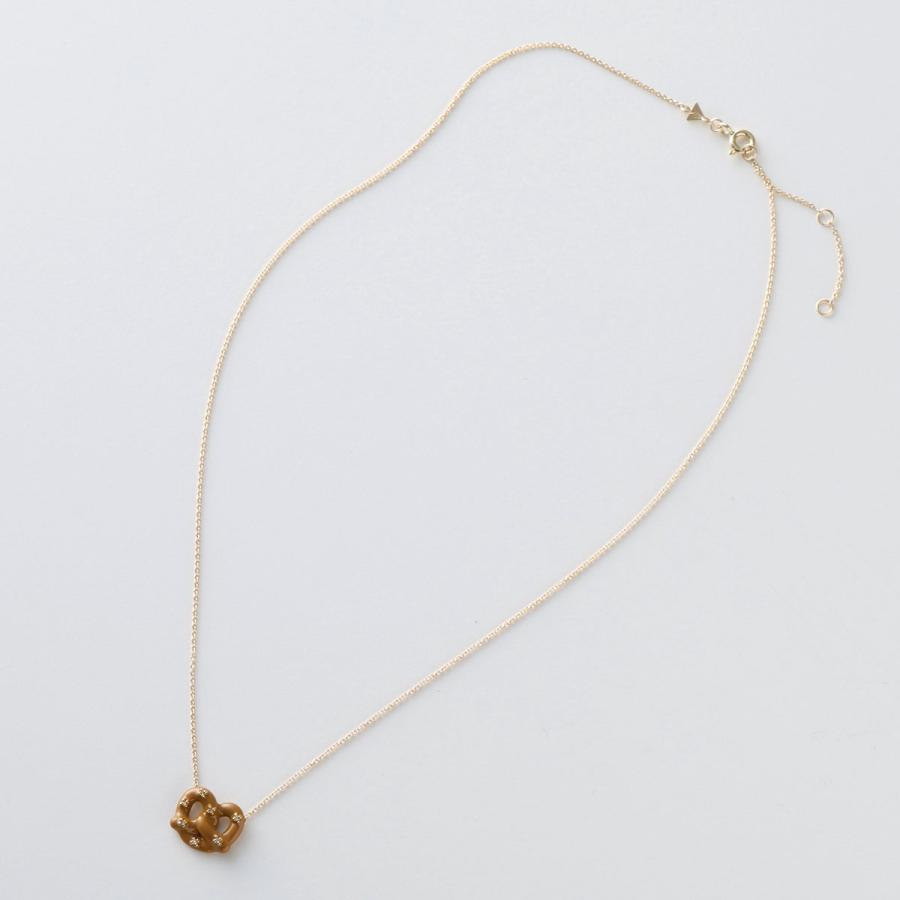 ALIITA アリータ ネックレス PRETZAL BRILLANTE ENAMEL NECKLACE レディース プレッツエル ダイヤモンド エナメル ペンダント H5000/YELLOW-GOLD-9KTの画像