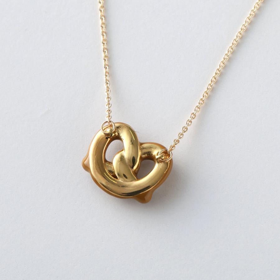 ALIITA アリータ ネックレス PRETZAL BRILLANTE ENAMEL NECKLACE レディース プレッツエル ダイヤモンド エナメル ペンダント H5000/YELLOW-GOLD-9KTの画像