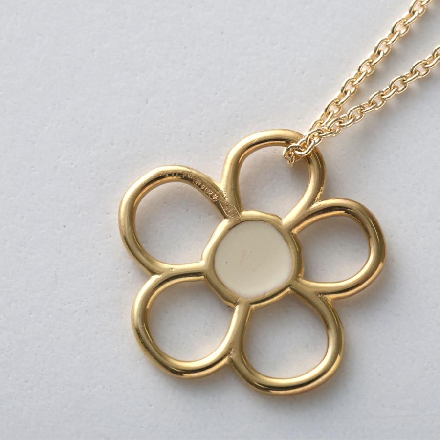 ALIITA アリータ ネックレス FLORECITA PRISMA NACKLACE ROLO レディース フラワー 花 モチーフ エナメル ペンダント アクセサリー A0600/YELLOW-GOLD-9KTの画像