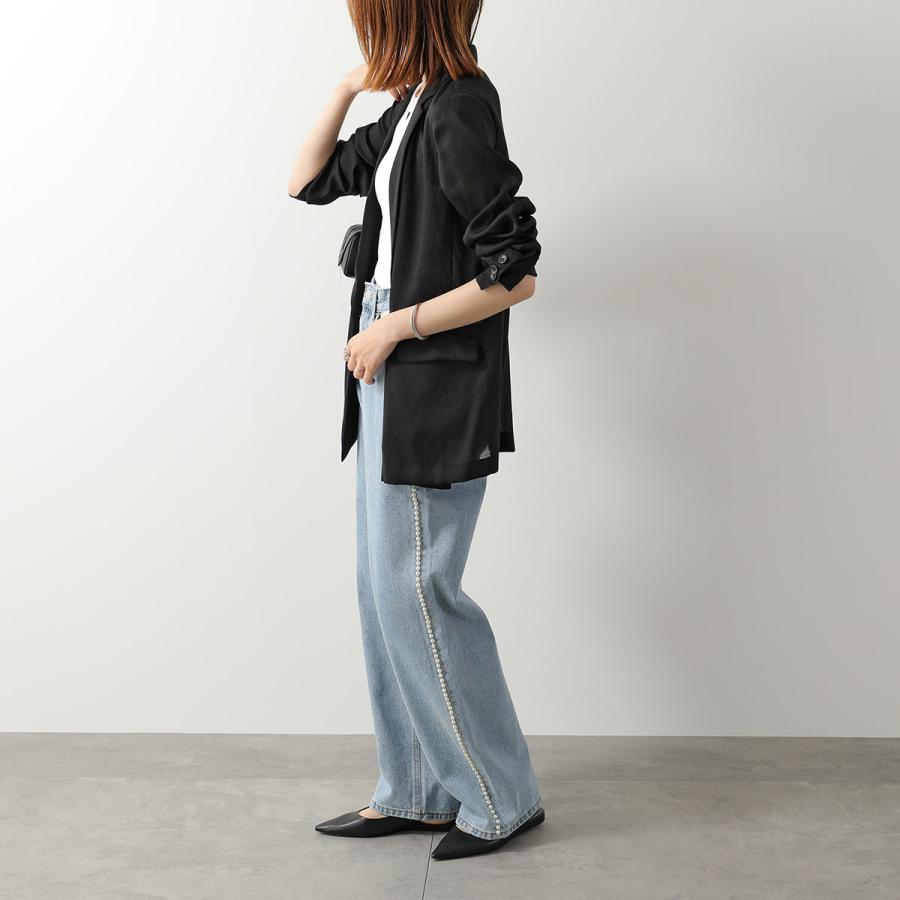 KIMHEKIM キムヘキム ジーンズ PEARL EMBELLISHED WIDE LEG DENIM