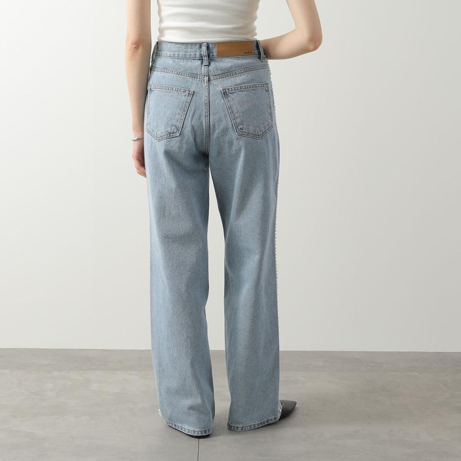 KIMHEKIM キムヘキム ジーンズ PEARL EMBELLISHED WIDE LEG DENIM