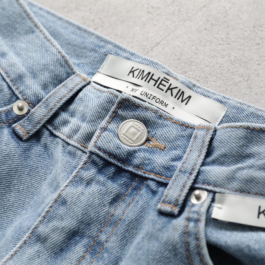 KIMHEKIM キムヘキム ジーンズ PEARL EMBELLISHED WIDE LEG DENIM