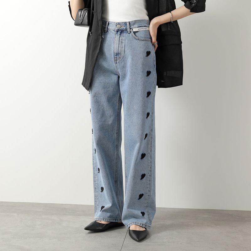 KIMHEKIM キムヘキム ジーンズ HEART PATCHES JEANS ZF5 JN01