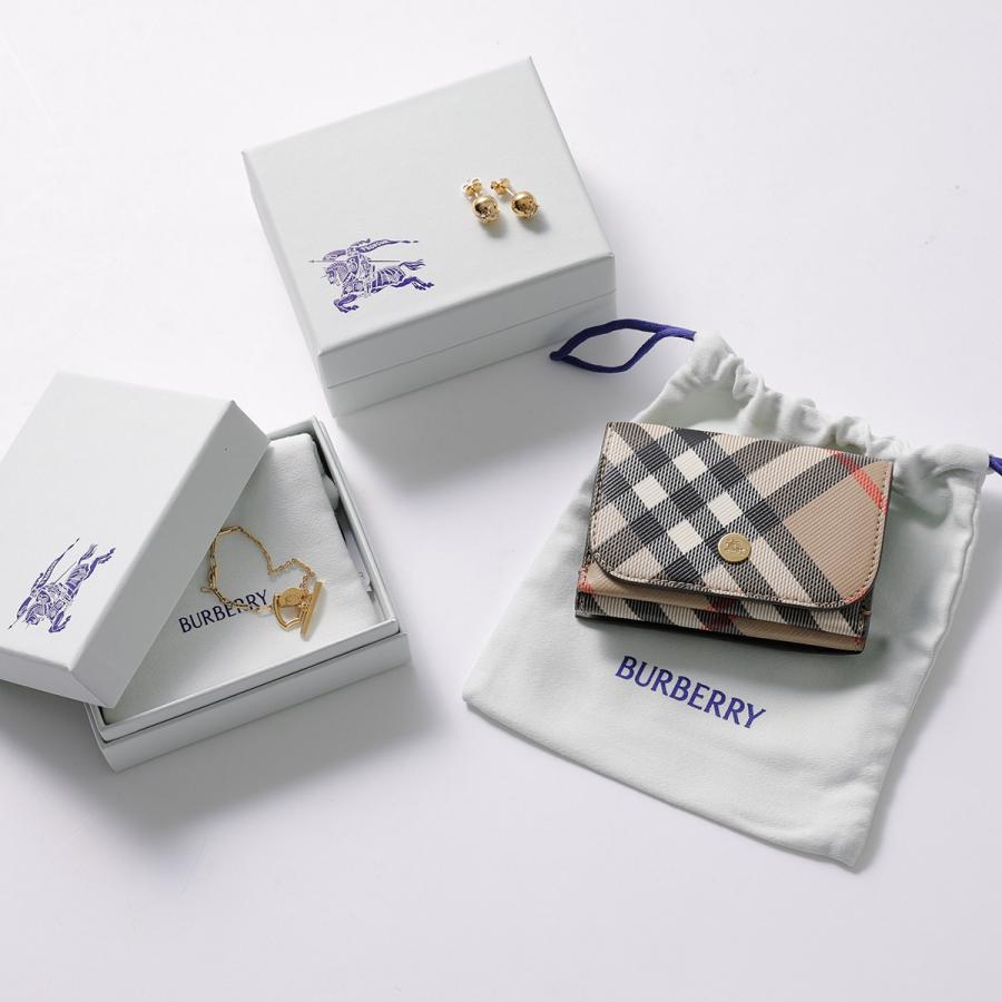 BURBERRY バーバリー 二つ折り財布 MS CC BILL COIN E5L 8103992 メンズ ミニ財布 小銭入れあり エンボスチェック A1189/BLACKの画像
