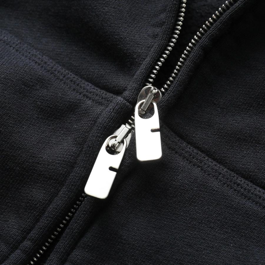 BURBERRY バーバリー パーカー 8084964 メンズ ジップアップ フーディー スウェット コットン 裏起毛 刺繍ロゴ セットアップ可能 A1189/BLACKの画像