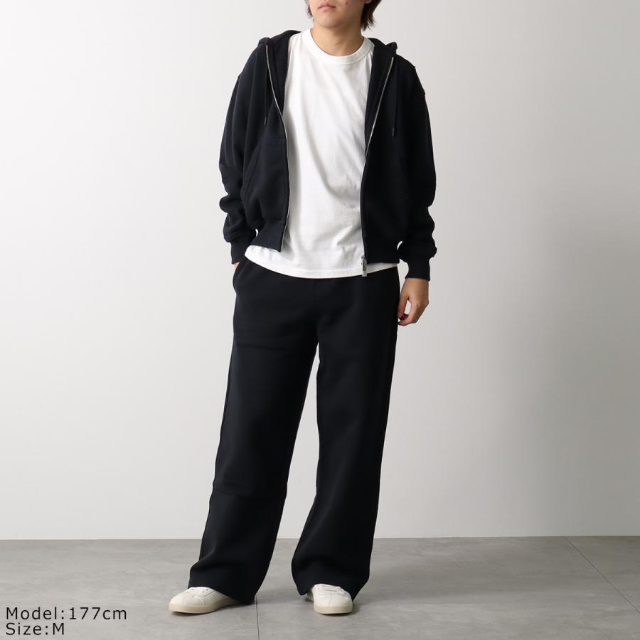 BURBERRY バーバリー パーカー 8084964 メンズ ジップアップ フーディー スウェット コットン 裏起毛 刺繍ロゴ セットアップ可能 A1189/BLACKの画像