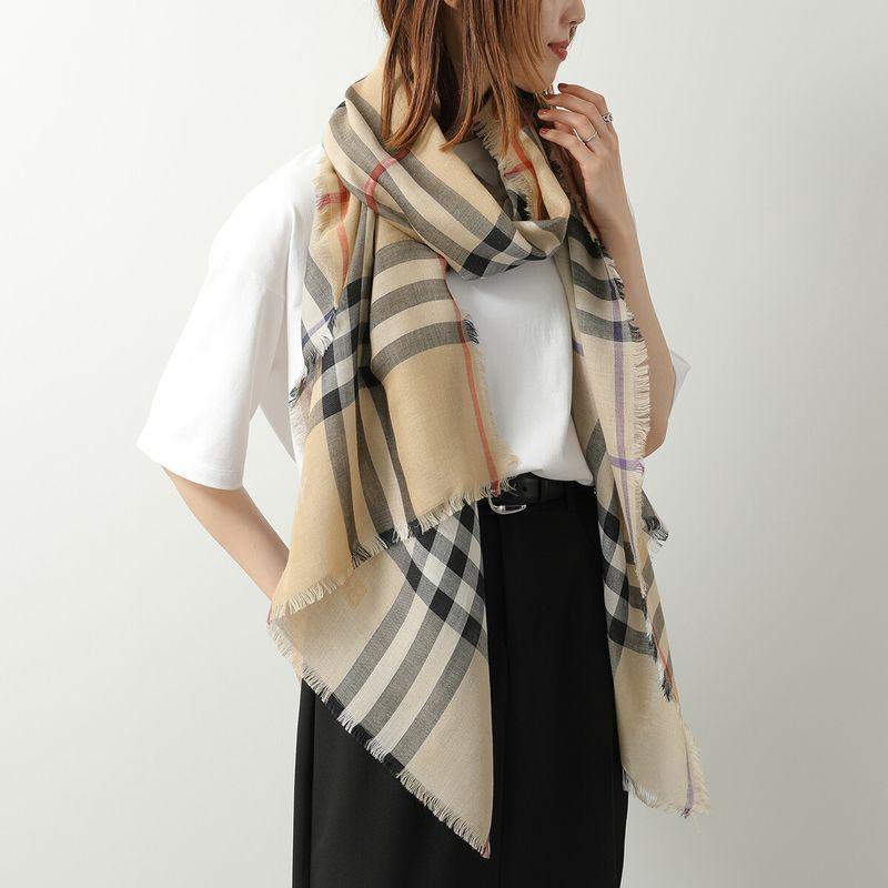 BURBERRY チェック柄ストール 220x70cm 美品です。 BURBERRY（バーバリー） ストール 220×70 8085867 レディース ワイド