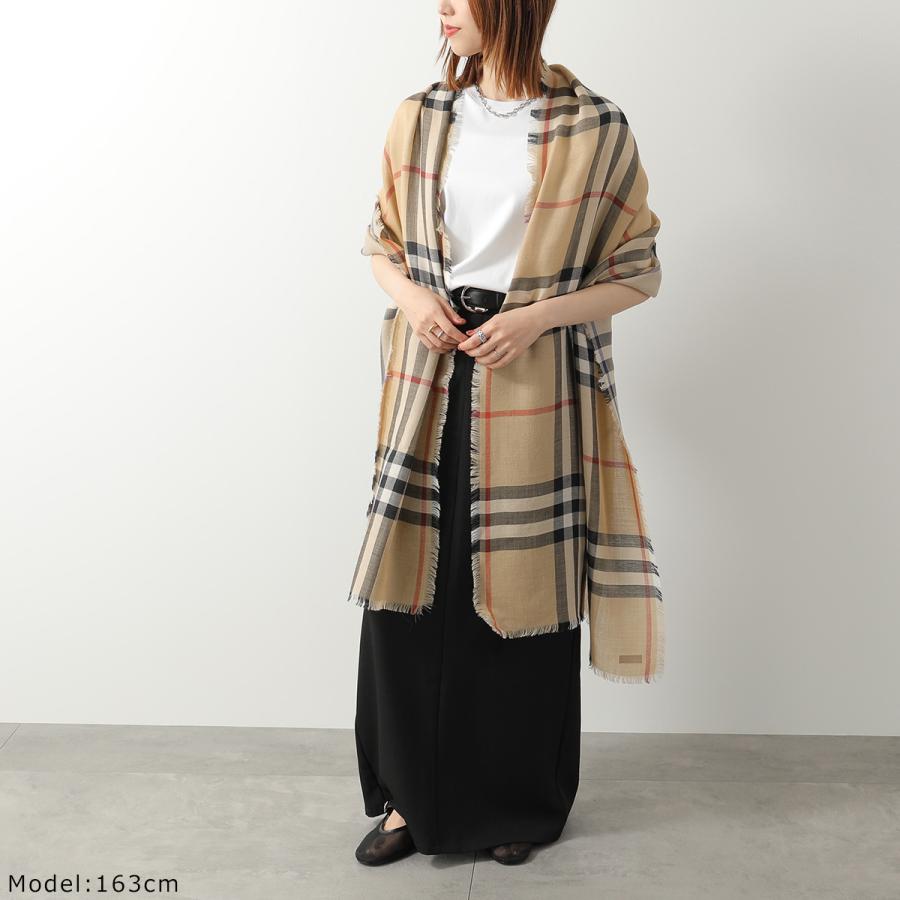 BURBERRY チェック柄ストール 220x70cm 美品です。 BURBERRY（バーバリー） ストール 220×70 8085867 レディース ワイド