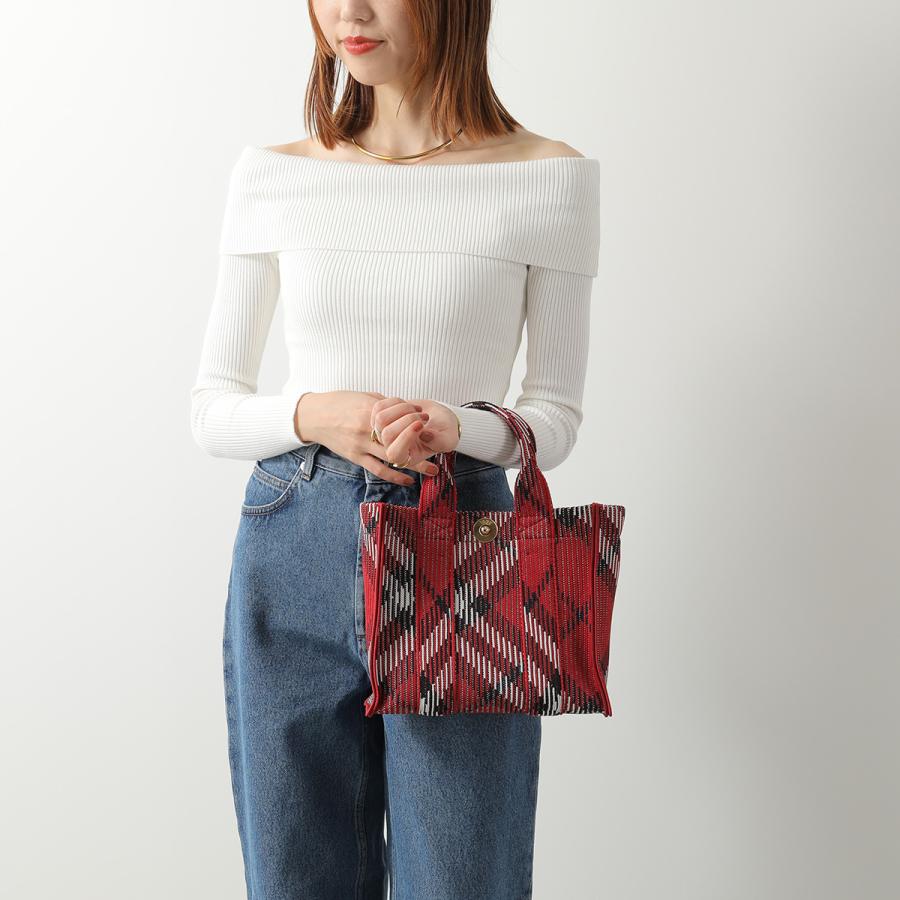 BURBERRY チェック柄 ハンドバッグ BURBERRY（バーバリー） ハンドバッグ LL MN KNIT TOTE 8093072