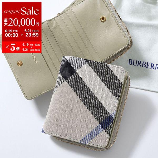 BURBERRY（バーバリー） 二つ折り財布 LS COMPACT ZIP BIFOLD CJ1