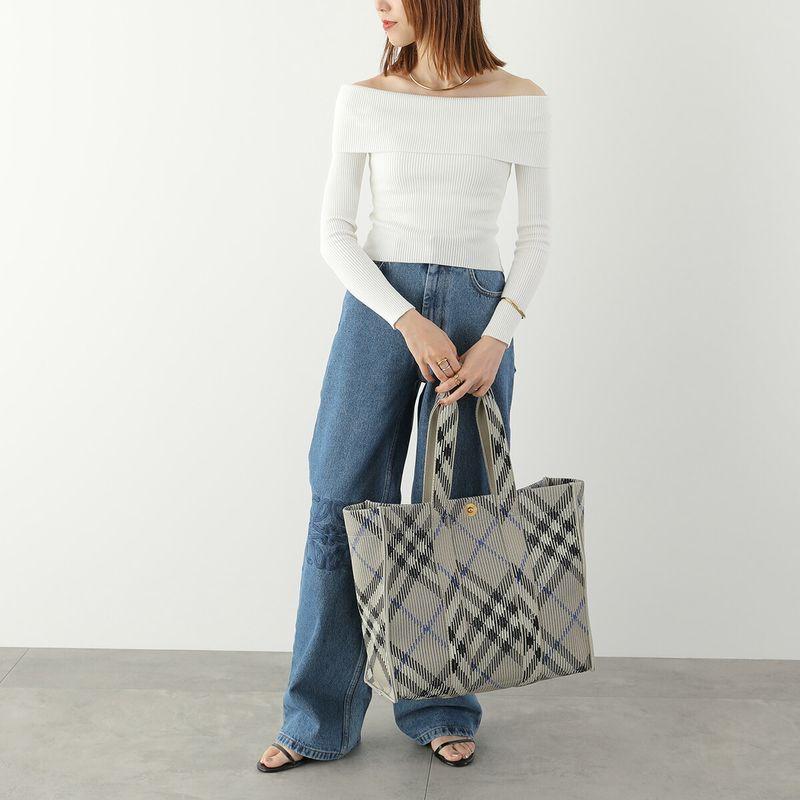 BURBERRY（バーバリー） トートバッグ LL MD KNIT TOTE CH4 8090405