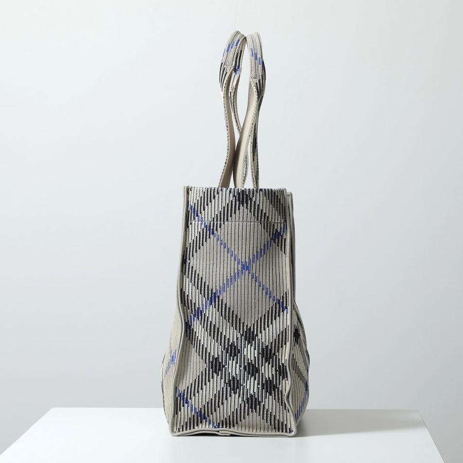 BURBERRY バーバリー トートバッグ LL MD KNIT TOTE CH4 8090405 メンズ ニット チェック 鞄 B9629/LICHENの画像