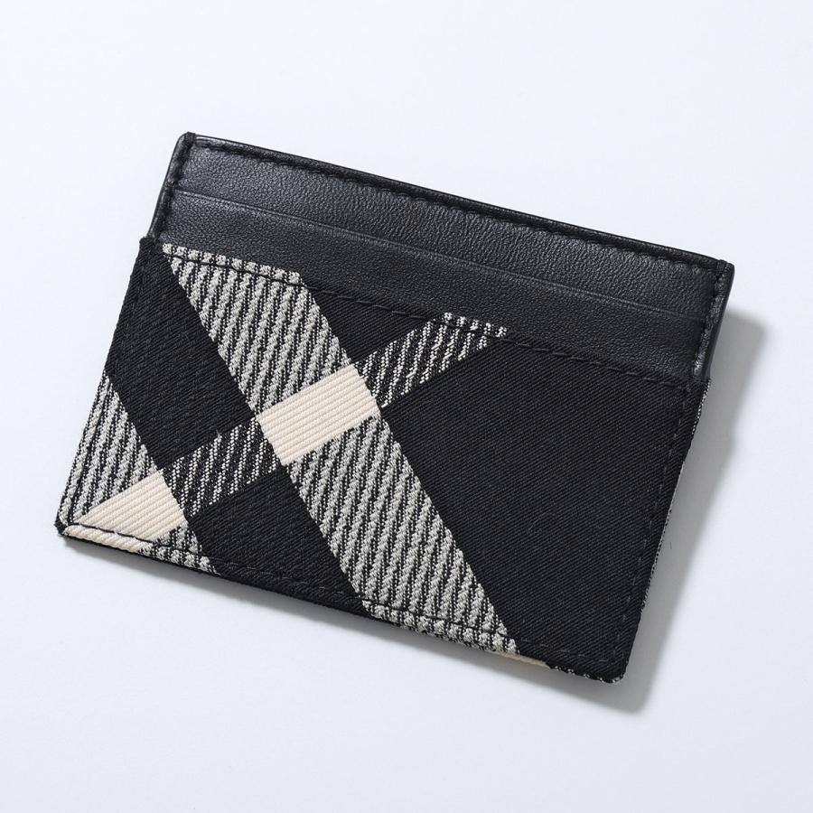 現行✨バーバリー ケース ミニ財布 PVC キーリング レザー チェック BURBERRY（バーバリー） カードケース MS SANDON CJ1 8089508 メンズ