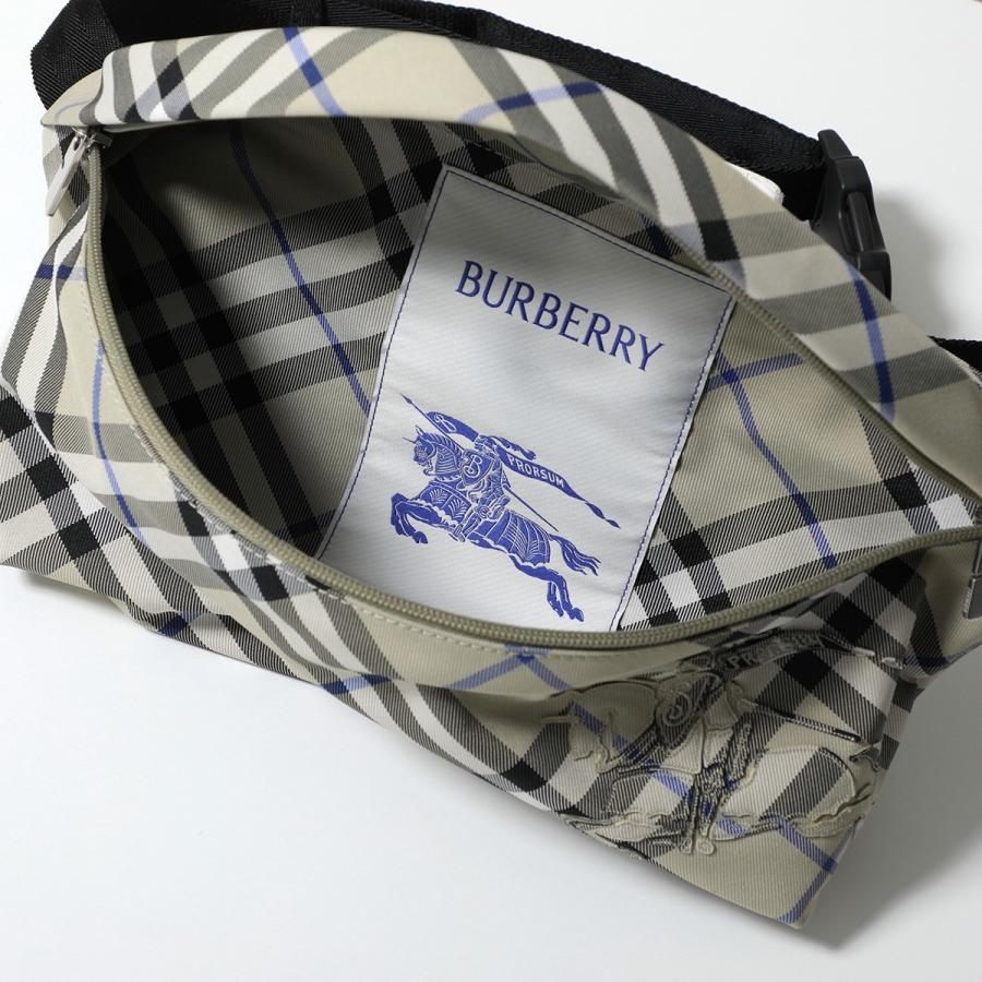 BURBERRY バーバリー ボディバッグ ML ESSENTIAL BELT BAG CEK エッセンシャル ベルトバッグ 8091781 メンズ チェック ロゴ 鞄 A3888/LICHENの画像