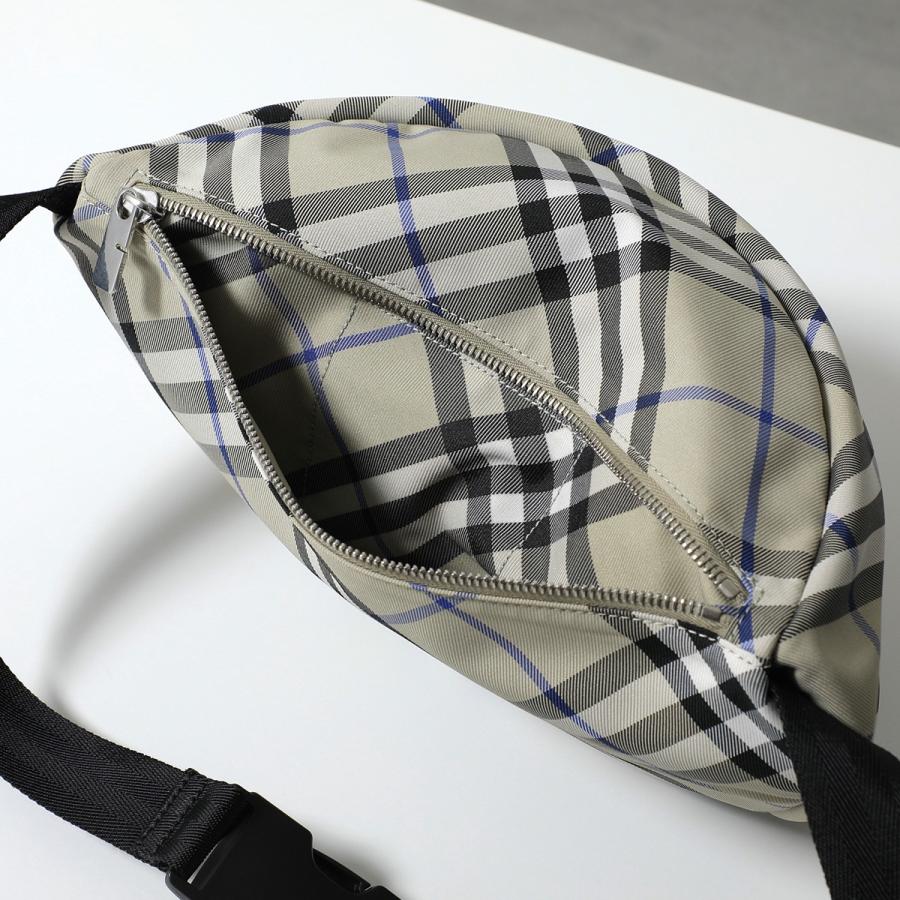BURBERRY バーバリー ボディバッグ ML ESSENTIAL BELT BAG CEK エッセンシャル ベルトバッグ 8091781 メンズ チェック ロゴ 鞄 A3888/LICHENの画像