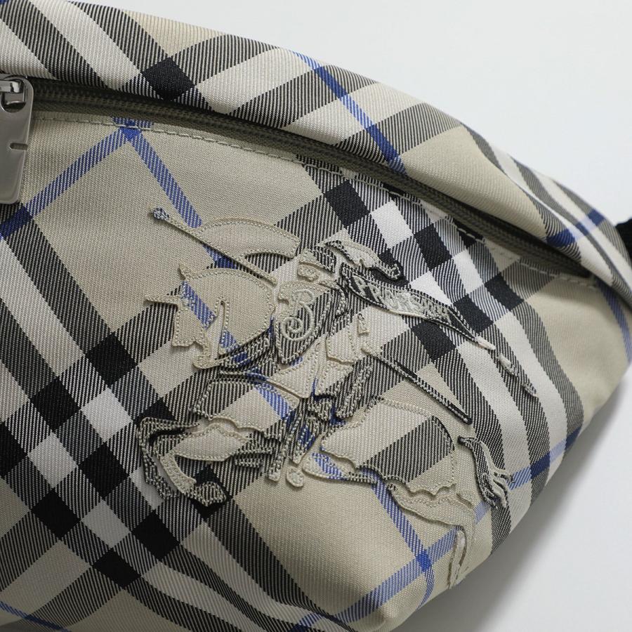 BURBERRY バーバリー ボディバッグ ML ESSENTIAL BELT BAG CEK エッセンシャル ベルトバッグ 8091781 メンズ チェック ロゴ 鞄 A3888/LICHENの画像