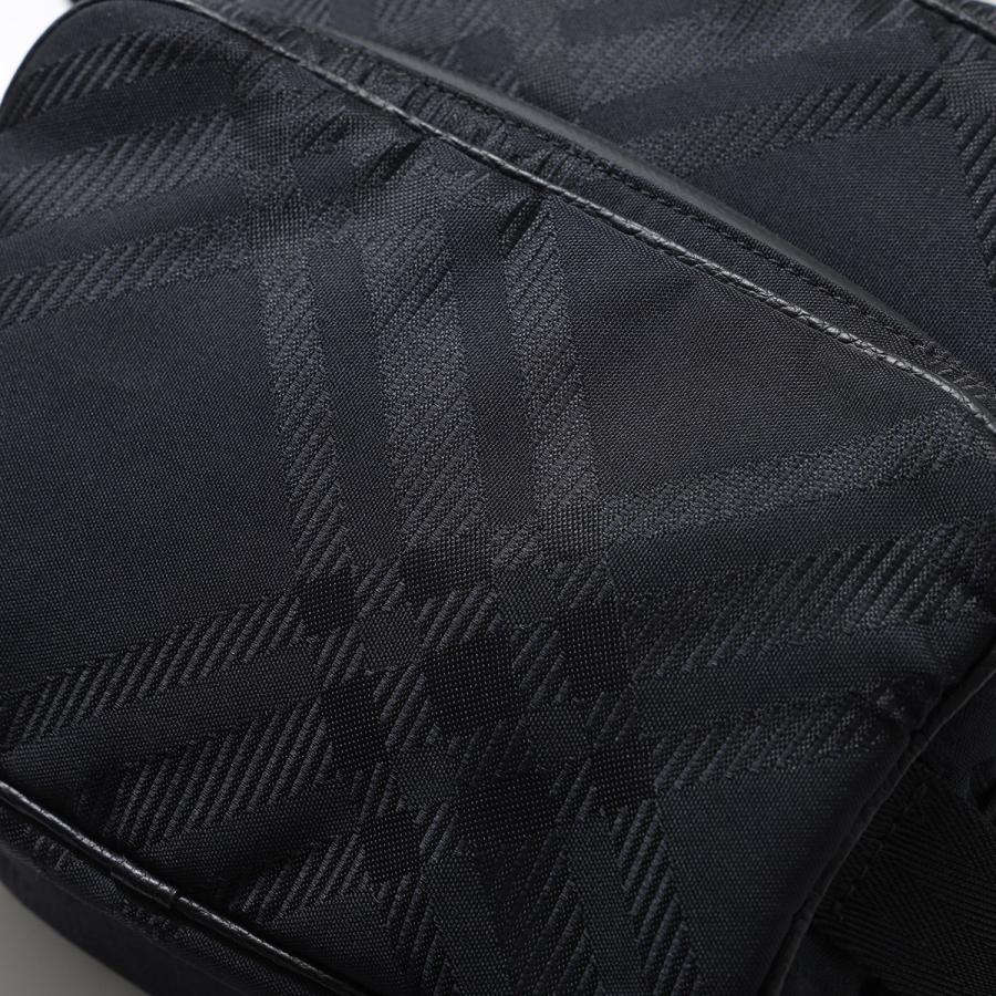 BURBERRY バーバリー ショルダーバッグ ML CROSSBODY 8085380 メンズ ジャカード チェック クロスボディ 軽量 鞄 A1189/BLACKの画像