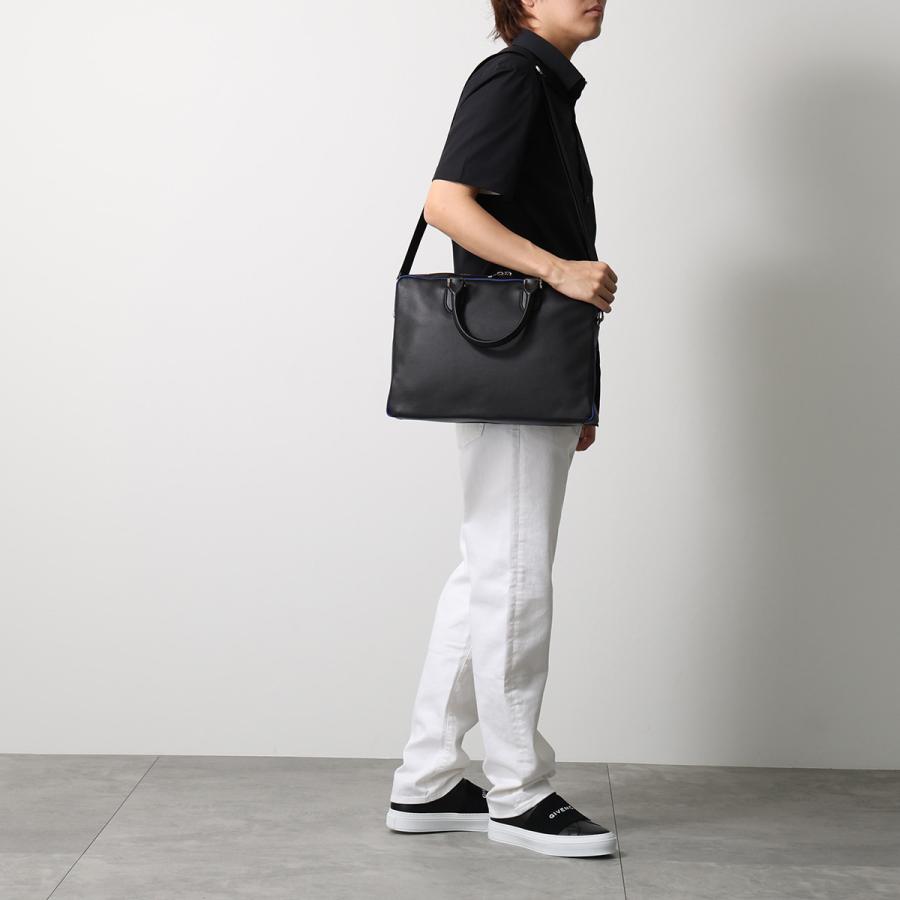 BURBERRY バーバリー ブリーフケース ML TWILL BRIEFCASE LGL 8085366 メンズ レザー ビジネスバッグ ショルダーバッグ 鞄 A1189/BLACKの画像