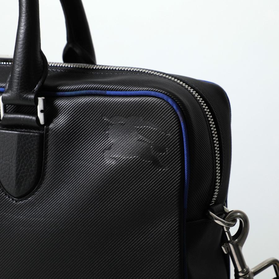 BURBERRY バーバリー ブリーフケース ML TWILL BRIEFCASE LGL 8085366 メンズ レザー ビジネスバッグ ショルダーバッグ 鞄 A1189/BLACKの画像