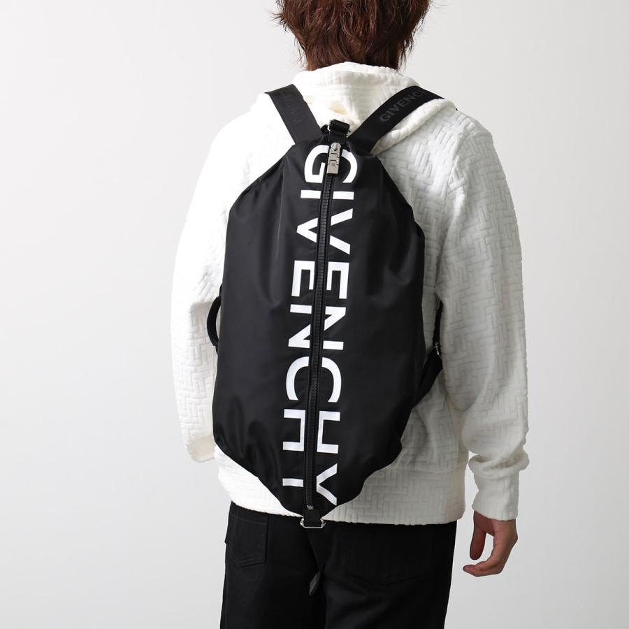 GIVENCHY ジバンシィ バックパック G-ZIP BACKOACK M BK50A8K1VF メンズ リュック ハンドバッグ ロゴ Gジップ 鞄 バッグ 004/BLACK/WHITEの画像