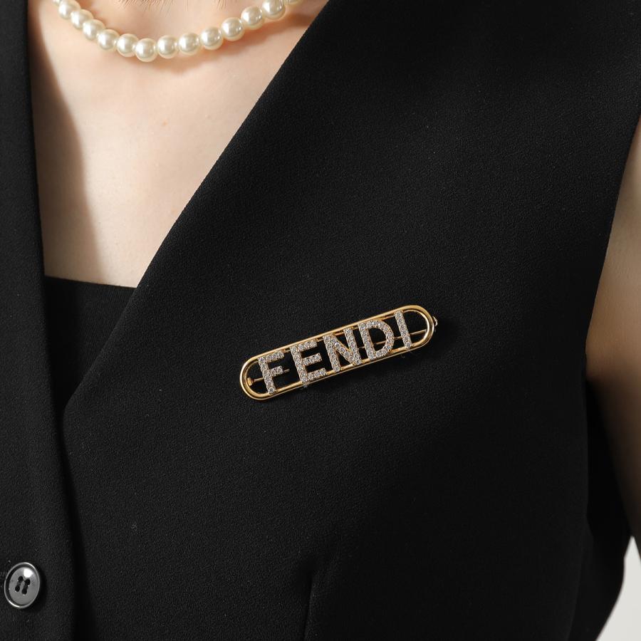 FENDI（フェンディ） ブローチ 8AH614 A44G レディース ロゴ