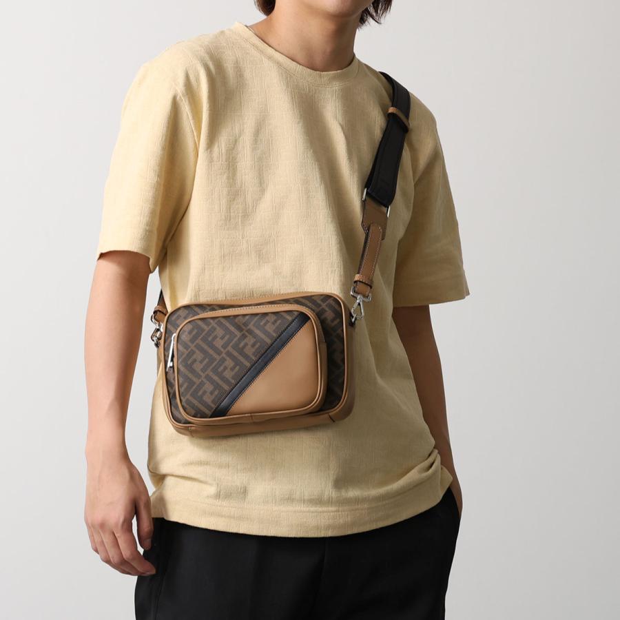 FENDI フェンディ ショルダーバッグ ダイアゴナル デュオ 7VA607 ALKA メンズ FFロゴ クロスボディ カメラバッグ 鞄 F1IKC 7VA607ALKAF1IKCの画像
