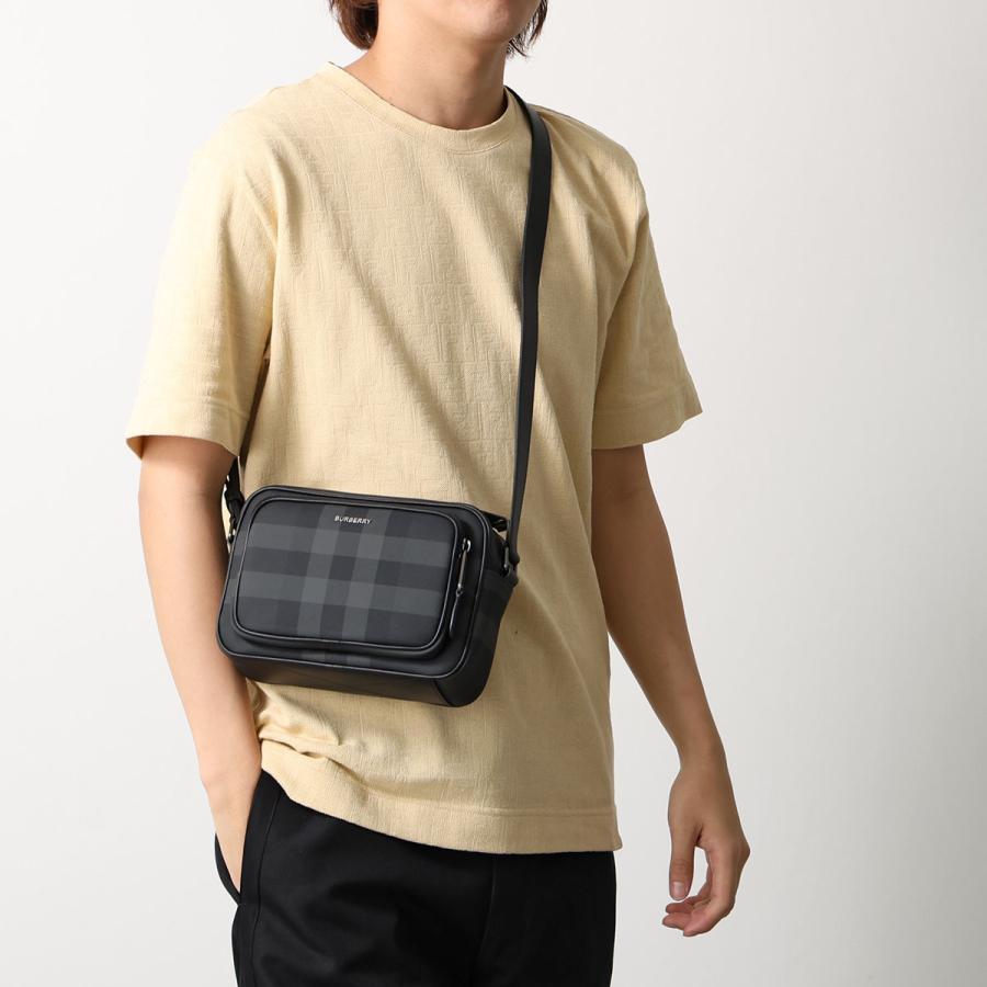 BURBERRY バーバリー ショルダーバッグ PADDY パディ 8074099 メンズ チェック クロスボディ 鞄 A1208/CHARCOALの画像