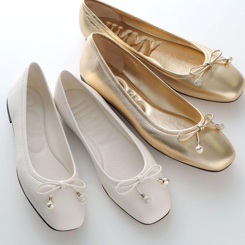 JIMMY CHOO（ジミーチュウ） バレエシューズ ELME FLAT エルメ