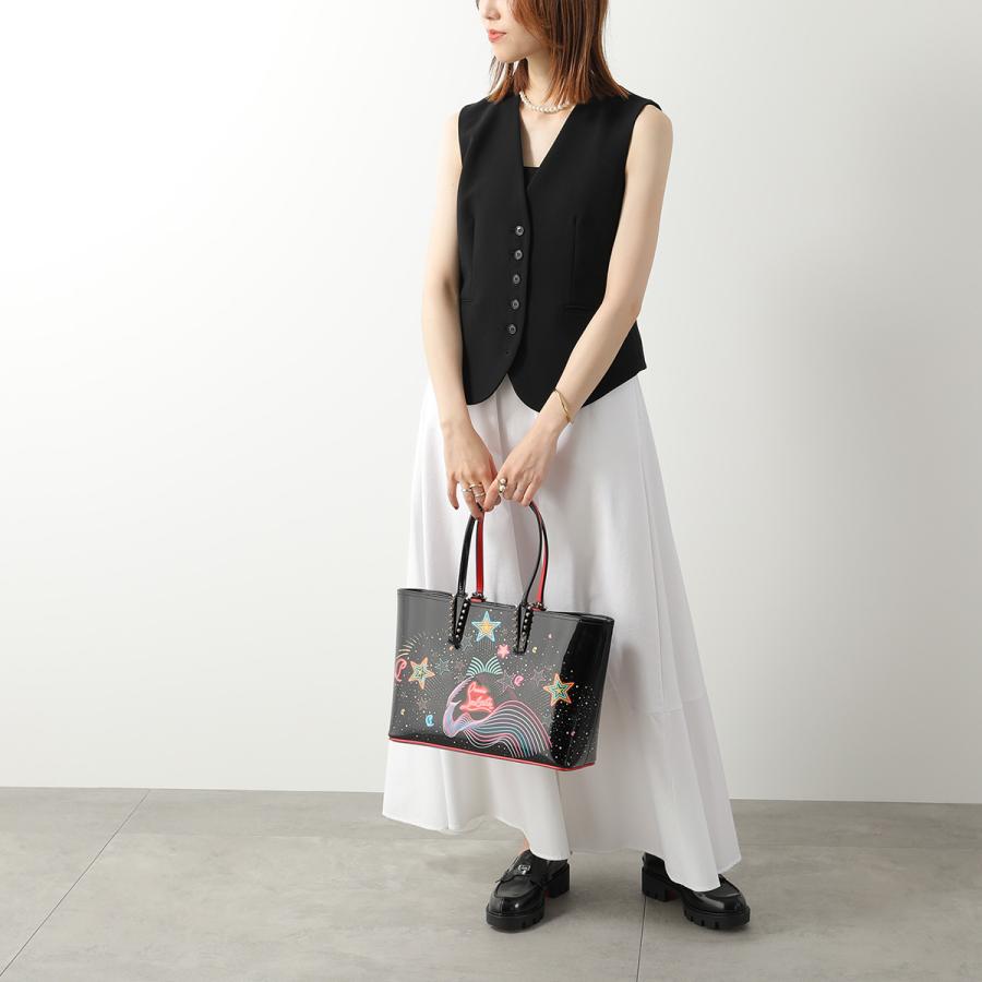 専用品クリスチャンルブタン CABATA シルバー ポーチ付き トートバッグ Christian Louboutin（クリスチャンルブタン） トートバッグ CABATA