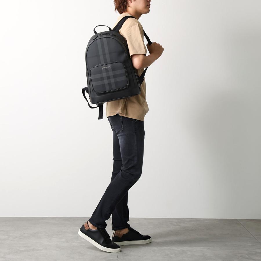 BURBERRY バーバリー バックパック ML ROCCO BRT ロッコ 8065630 メンズ リュック バーバリーチェック ロゴ 鞄 A8800/CHARCOALの画像