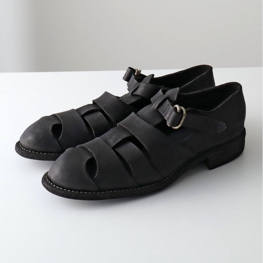 GUIDI グイディ グルカサンダル GROPPONE FULL GRAIN 99SND メンズ グロッポーネ レザー Vibram ビブラムソール シューズ 靴 BLKTの画像
