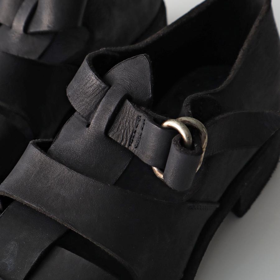 GUIDI グイディ グルカサンダル GROPPONE FULL GRAIN 99SND メンズ グロッポーネ レザー Vibram ビブラムソール シューズ 靴 BLKTの画像