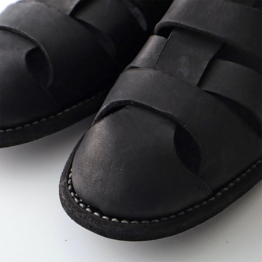 GUIDI グイディ グルカサンダル GROPPONE FULL GRAIN 99SND メンズ グロッポーネ レザー Vibram ビブラムソール シューズ 靴 BLKTの画像