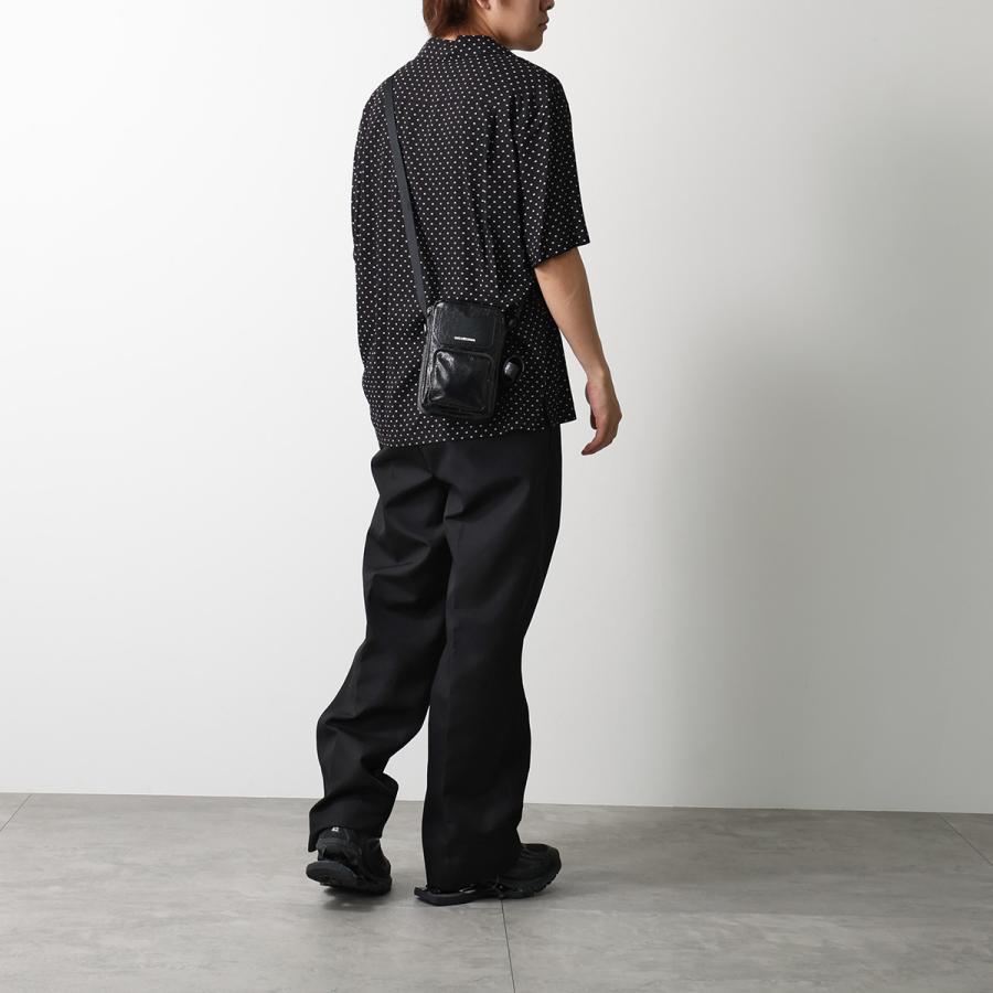 BALENCIAGA バレンシアガ ショルダーバッグ SUPERBUSY 867381 210C8 メンズ BBロゴ アリーナラムスキン アンティーク調シルバー鞄 1000の画像