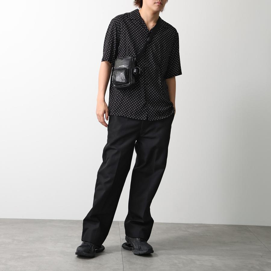 BALENCIAGA バレンシアガ ショルダーバッグ SUPERBUSY 867381 210C8 メンズ BBロゴ アリーナラムスキン アンティーク調シルバー鞄 1000の画像