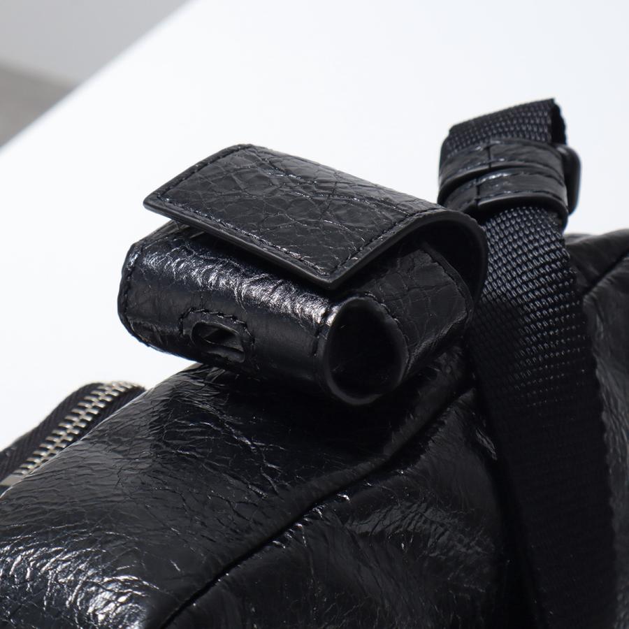 BALENCIAGA バレンシアガ ショルダーバッグ SUPERBUSY 867381 210C8 メンズ BBロゴ アリーナラムスキン アンティーク調シルバー鞄 1000の画像