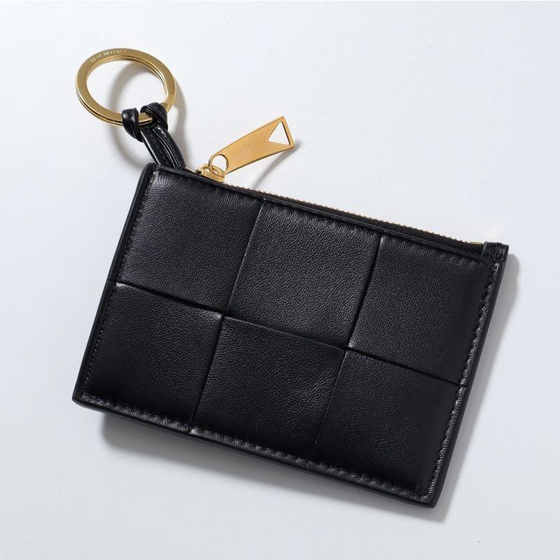 【美品】ボッテガヴェネタ ケース カセット RFID搭載 ブラック BOTTEGA VENETA（ボッテガ・ヴェネタ） カードケース CASSETTE