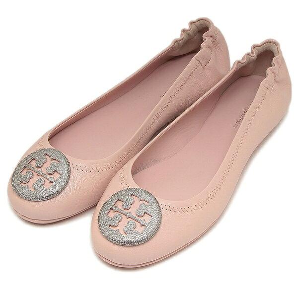 期間限定特別価格です♪Tory Burch ピンクベージュ フラットシューズ TORY BURCH（トリーバーチ） フラットパンプス MINNIE PAVE TRAVEL