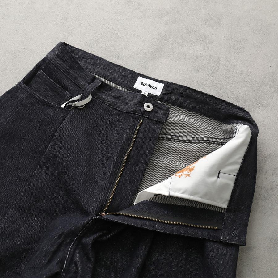 6CRAYON シックスクレヨン ジーンズ 11.3oz Non Fade Wide Leg Baggy
