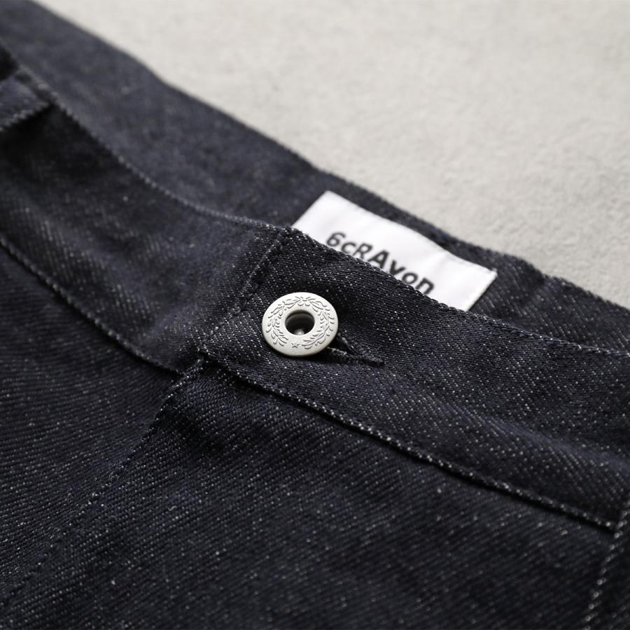 6CRAYON シックスクレヨン ジーンズ 11.3oz Non Fade Wide Leg Baggy