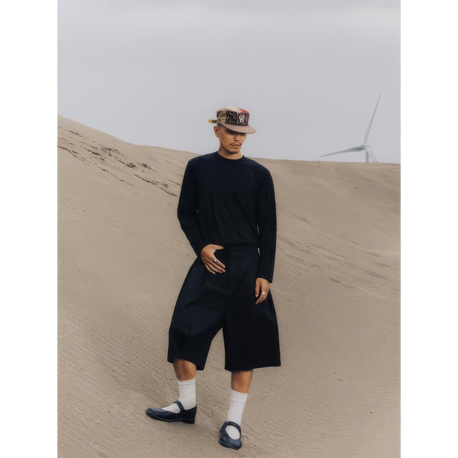 6CRAYON シックスクレヨン ハーフパンツ Elastic Waist Wide Leg