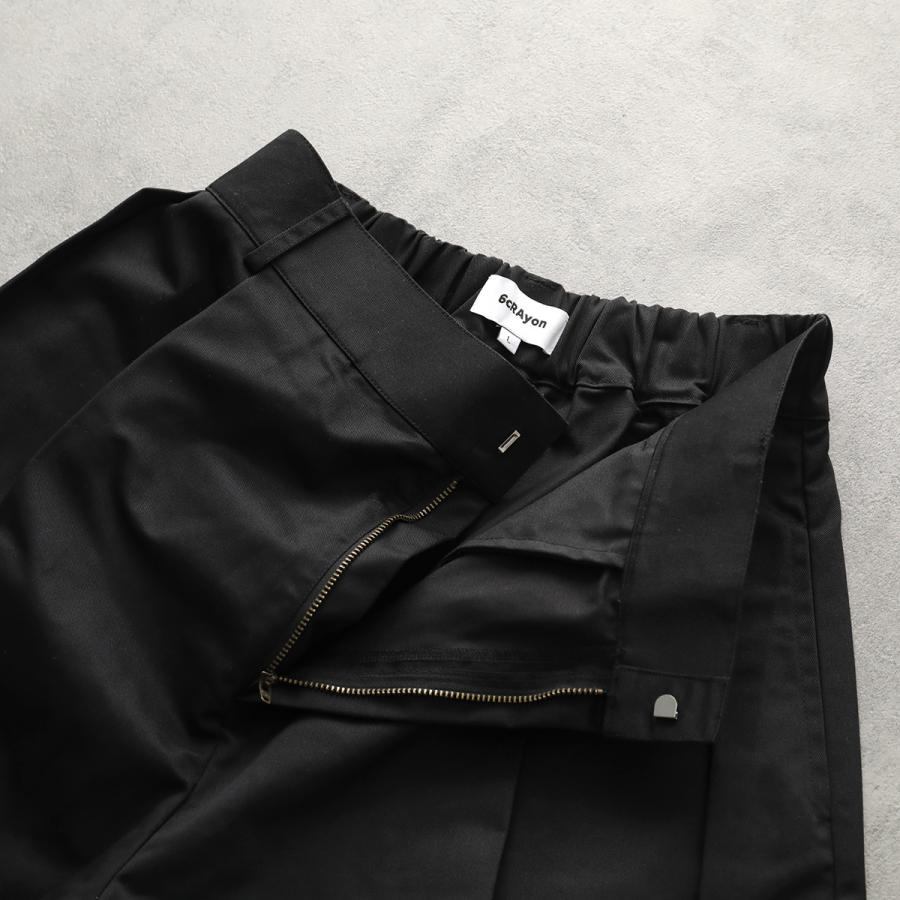 6CRAYON シックスクレヨン ハーフパンツ Elastic Waist Wide Leg