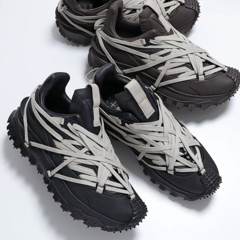 Moncler x rick Owensスニーカー ブラック Vibramソール Rick Owens（リック・オウエンス） × MONCLER モンクレール コラボ