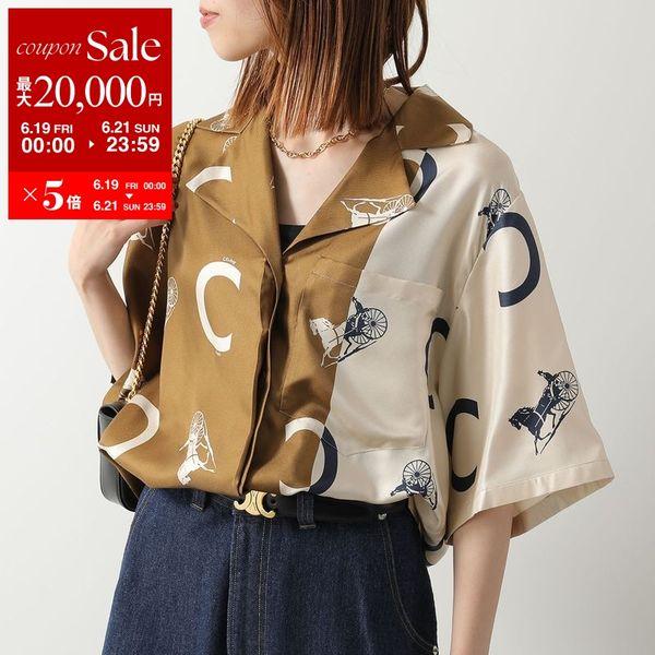 新品タグ付き CELINE の素敵なハウスウェア パジャマ セリーヌ 日本製 CELINE（セリーヌ） パジャマシャツ RB0363K27.01HM レディース シルク