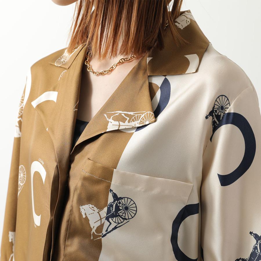 CELINE（セリーヌ） パジャマシャツ RB0363K27.01HM レディース シルク