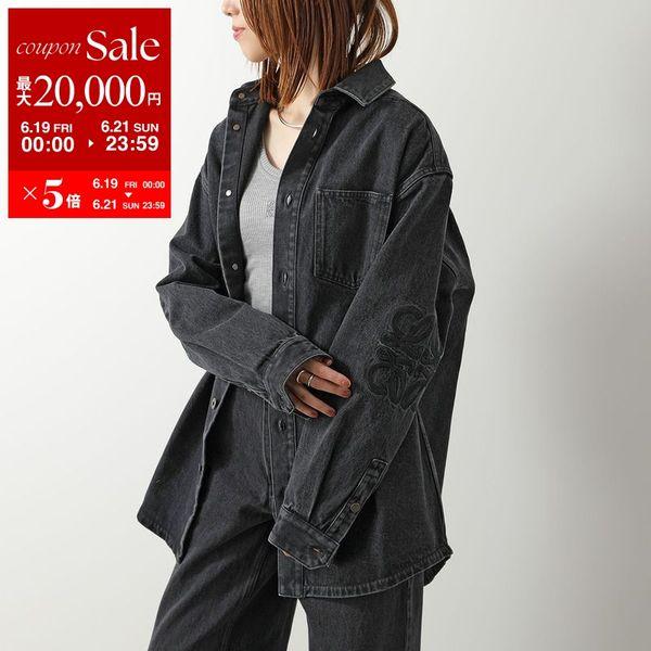 LOEWE 刺繍入りデニムシャツ LOEWE（ロエベ） オーバーシャツ H526Y1DX02 レディース アナグラム