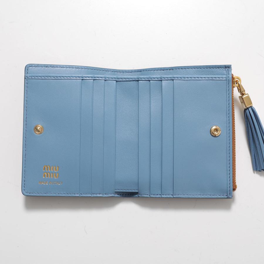 miu miu（ミュウミュウ） 二つ折り財布 5ML050 2IDW レディース ミニ
