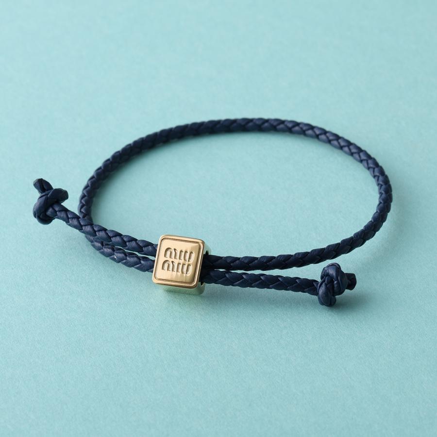 miu miu（ミュウミュウ） ブレスレット 5IB772 2IGY レディース レザー