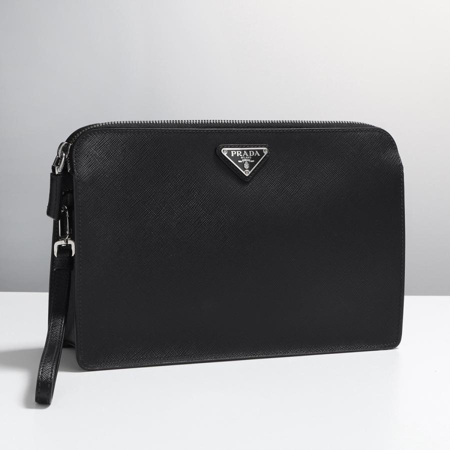 ✨極上美品✨PRADA 2VF056 サフィアーノ クラッチバッグ✨ PRADA（プラダ） クラッチバッグ 2VF056 9Z2 メンズ サフィアーノ